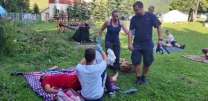 Read more about the article Crucea Roşie Dâmboviţa  a bifat  un nou succes -Tabăra  de pregătire în caz de dezastre  de la Padina-Peştera